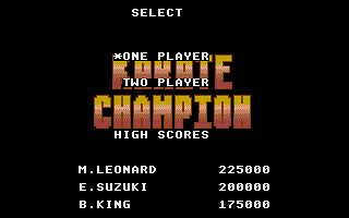 Karate Champion atari screenshot